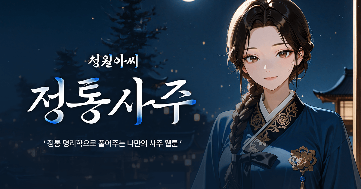 청월아씨 정통사주 - 청월당 프리미엄 사주 웹툰